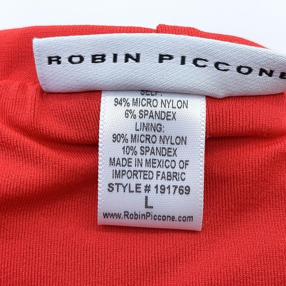 ROBIN Piccone "Ava" High Waist Bikini Bottoms in Red - Picture 5 of 7